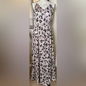 Hixingo Women's Sexy Long Sleeveless V neck Dress